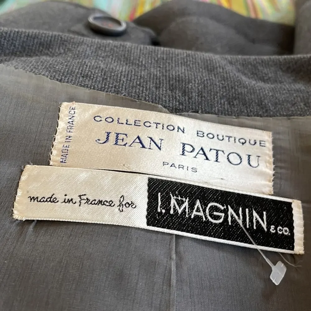 Collection Boutique Jean Patou Paris Vintage Wool Coat For I. Magnin & co.